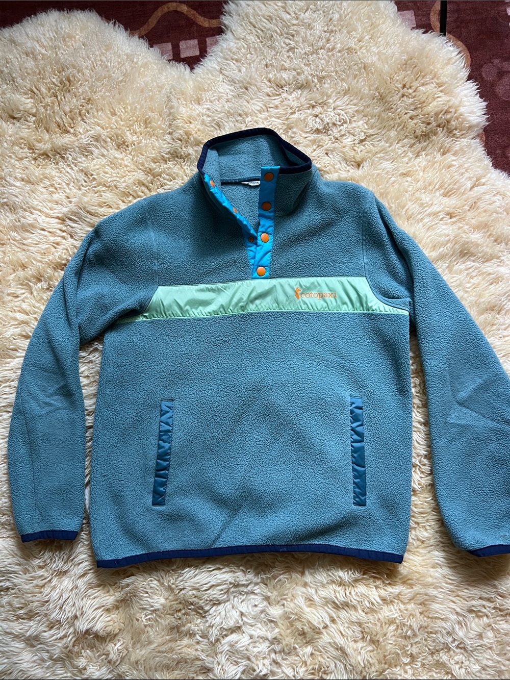 Cotopaxi Women’s Pullover - Fleece - Blue and Green